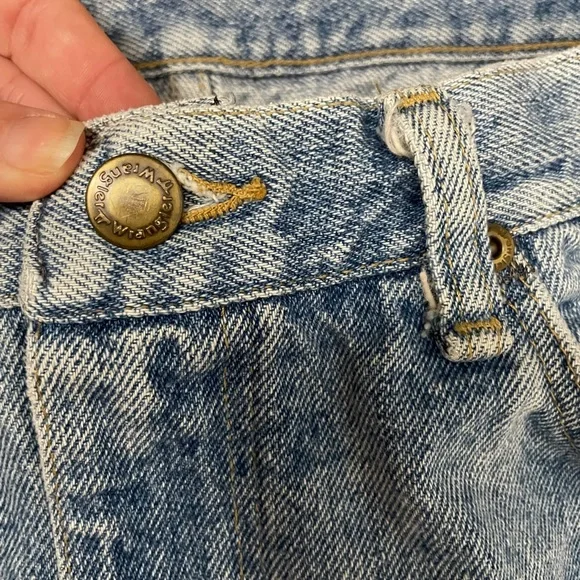 Vintage WRANGLER Distressed Jeans 34 x 32 - Picture 9 of 15